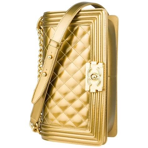 chanel boy metal glass bag|Chanel boy bag gold chain.